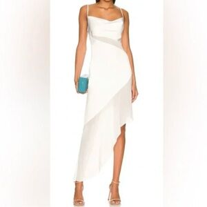 Revolve NBD Delfino Slip Dress in Ivory
